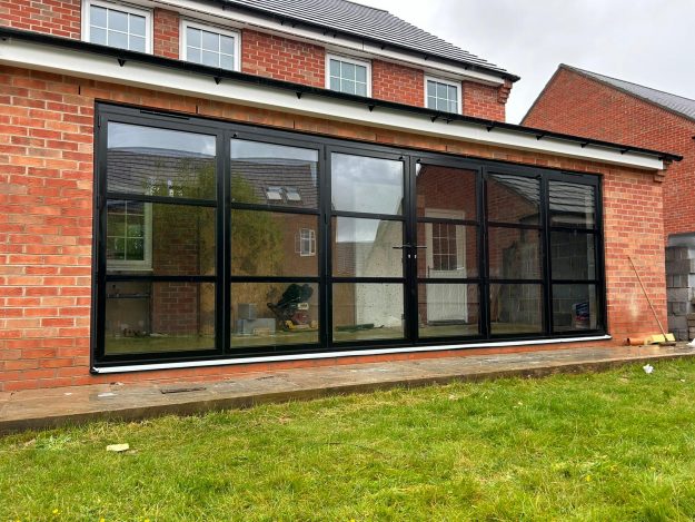 Heritage black bifolds