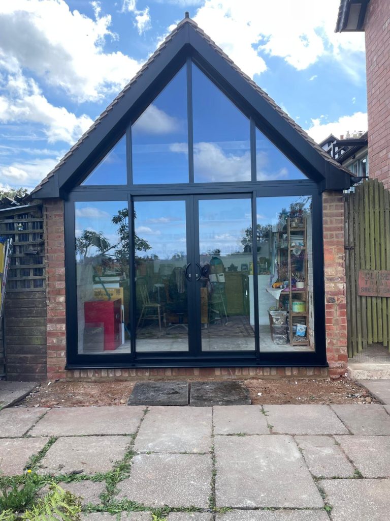 Black French Doors